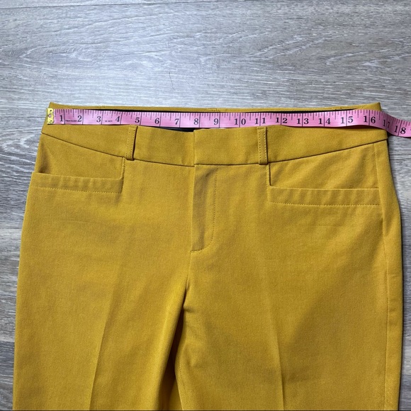 BANANA REPUBLIC straight leg mustard Martin fit pants size 10 - Picture 6 of 13